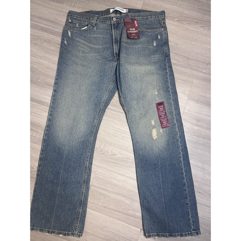 Vintage Levi's 514 38x30 Slim Straight Jeans - Vtg, New with Imperfections